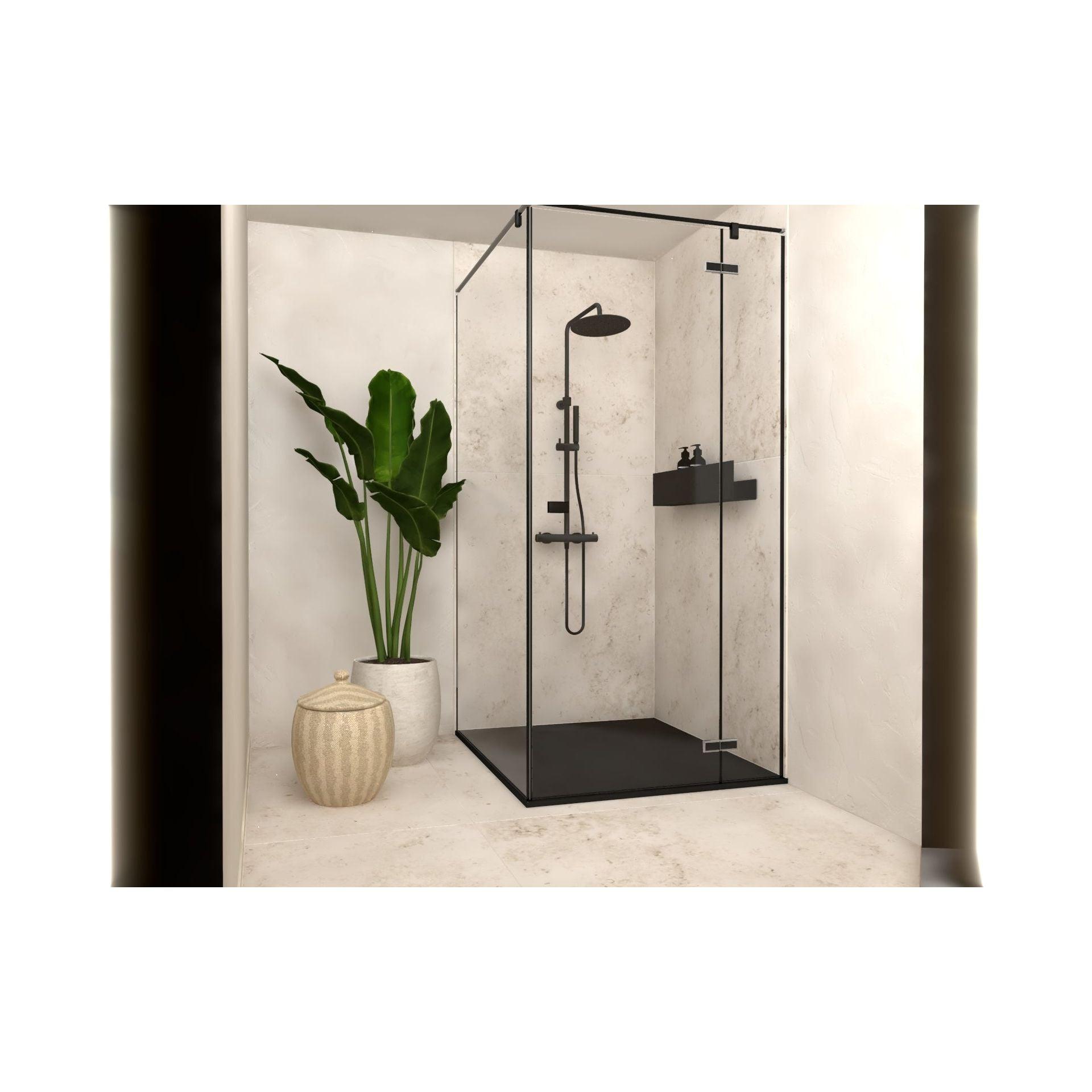 aufbewahrung dusche XXL Duschablage 90 cm Breite für Walk-In Duschen – Bad-Werk