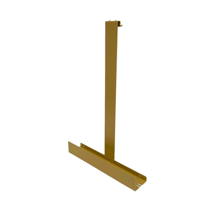 Duschablage zum Einhängen in Beige matt – Seitenansicht