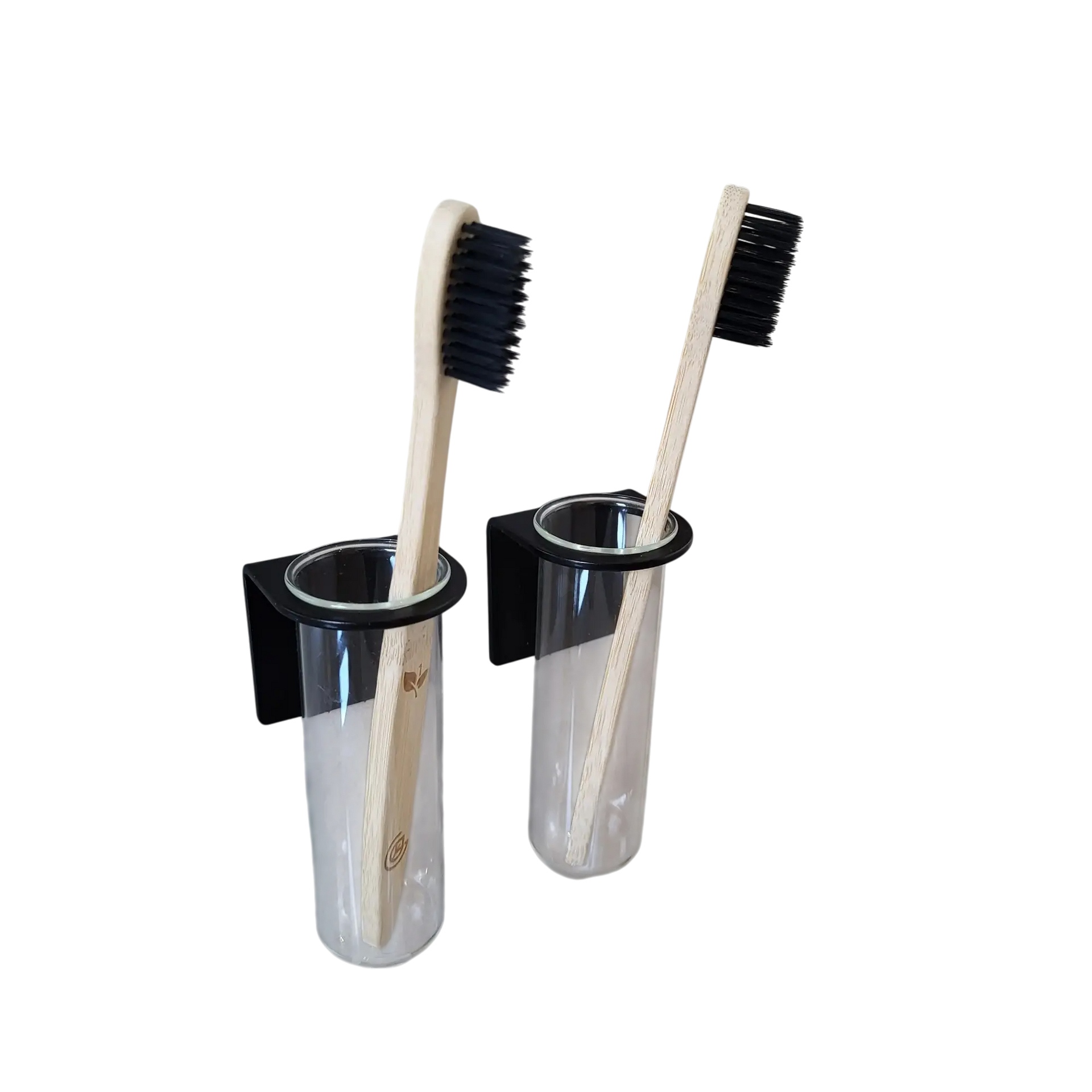 zahnbürsten im bad aufbewahren Zahnbürstenhalter aus Metall & Glas – Minimalistisches Design, Hygienisch &  Handgemacht