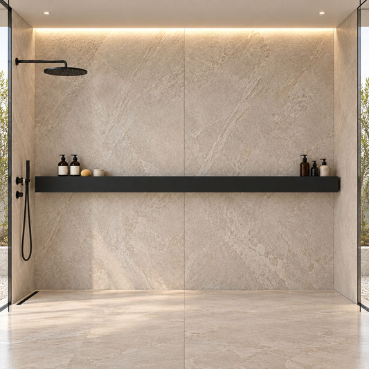 XXL Duschablage 180 cm Breite für Walk-In Duschen